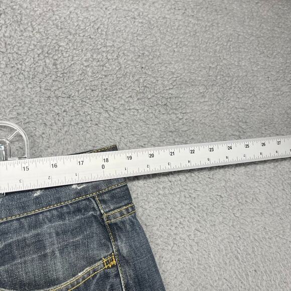 Seven Jeans Men's 34 Blue Denim Premium Stretch Bootcut Baggy Fits 37x32 Y2K - Picture 5 of 14